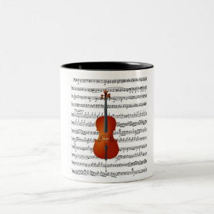 Caneca De Café Em Dois Tons Cello & Me_
