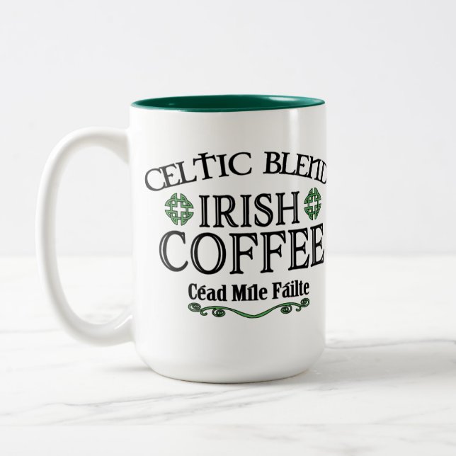Caneca De Café Em Dois Tons Celta Blend Irish Coffee (Esquerda)
