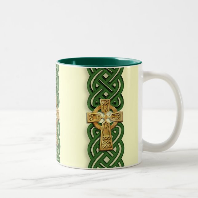 Caneca De Café Em Dois Tons Celtic Cross Café (Direita)