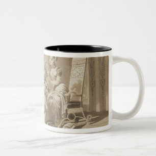 Caneca De Café Em Dois Tons Cena 'da abducção do Seraglio
