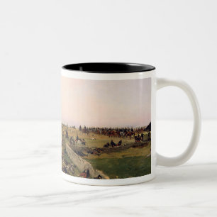 Caneca De Café Em Dois Tons Cena da guerra Franco-Prussiano