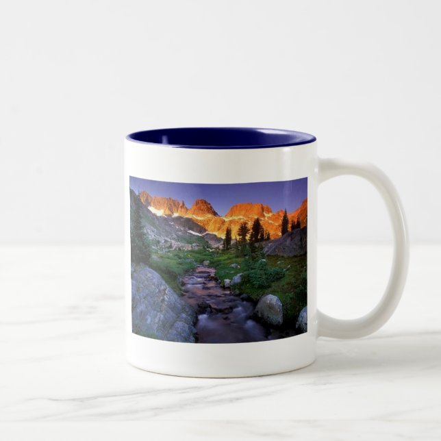 Caneca De Café Em Dois Tons Cena da natureza mim (Direita)