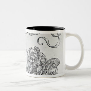 Caneca De Café Em Dois Tons Cena da procissão triunfal de Maximilian