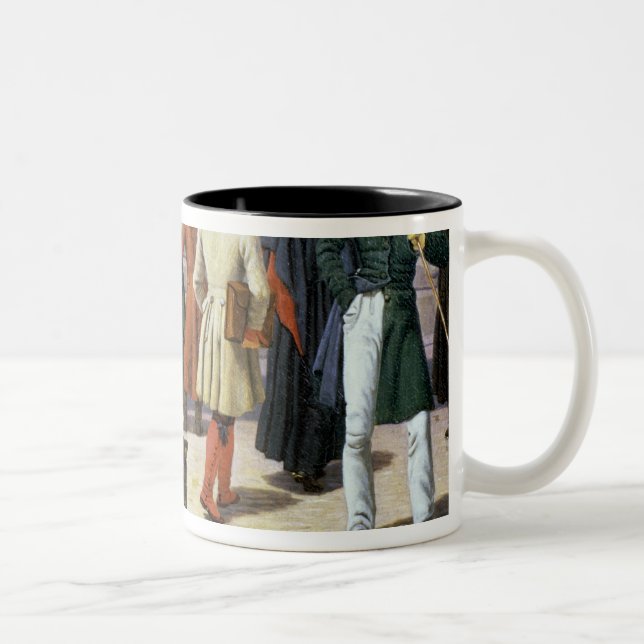 Caneca De Café Em Dois Tons Cena da rua em Éstocolmo (Direita)