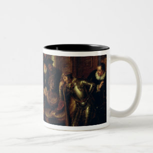 Caneca De Café Em Dois Tons Cena 'de Don Quixote de la Mancha'