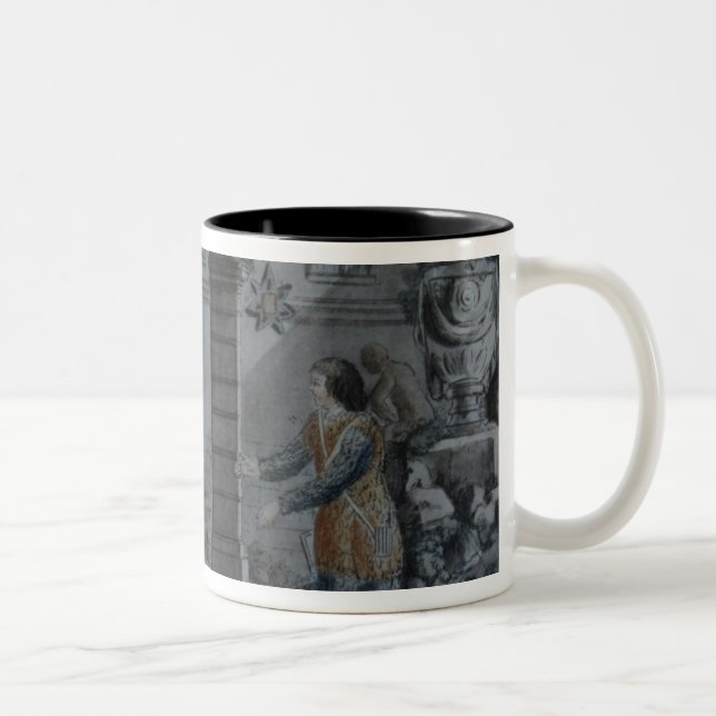Caneca De Café Em Dois Tons Cena 'do Flute mágico (Direita)