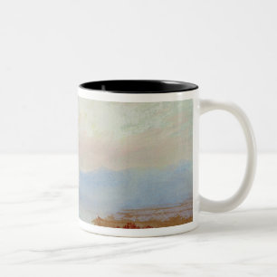 Caneca De Café Em Dois Tons Cena do rio de Joseph Mallord William Turner  ,