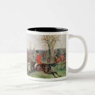 Caneca De Café Em Dois Tons Cena ostentando, século XIX