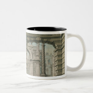 Caneca De Café Em Dois Tons Cenografia para a estreia mundial