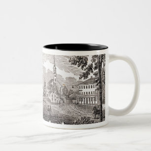 Caneca De Café Em Dois Tons Central da concórdia, 'de histórico
