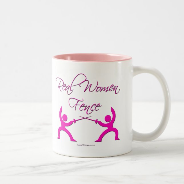 Caneca De Café Em Dois Tons Cerca das mulheres reais (Direita)