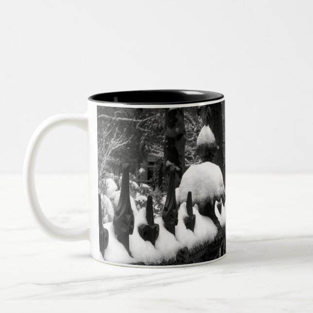 Caneca De Café Em Dois Tons Cerca nevado (Esquerda)