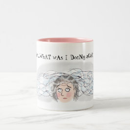 Caneca De Café Em Dois Tons Cérebro Menopause Mug