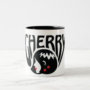 Caneca De Café Em Dois Tons Cereja