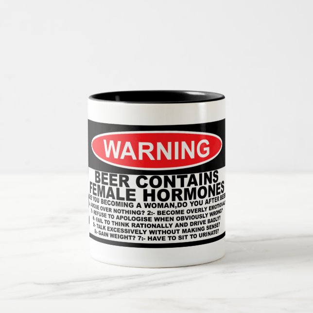 Caneca De Café Em Dois Tons Cerveja sexista (Centro)