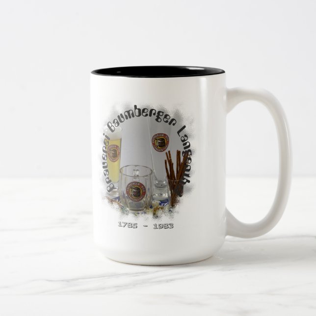Caneca De Café Em Dois Tons Cervejaria Baumberger Langenthal (Direita)