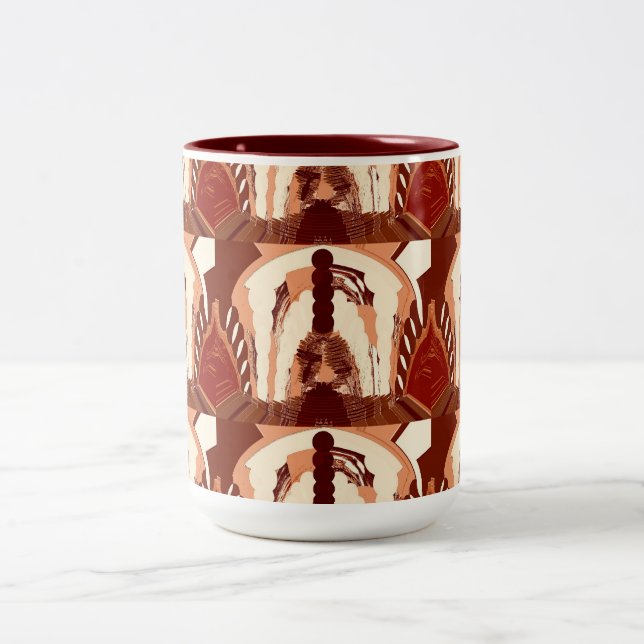 Caneca De Café Em Dois Tons Céu de chocolate (Centro)