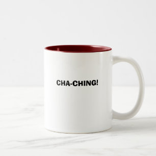 CANECA DE CAFÉ EM DOIS TONS CHA-CHING!