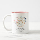 Caneca De Café Em Dois Tons Chá de panela do Tea Party Coffee Mug<br><div class="desc">Deixe o seu dia especial florescer com este Chá de panela de café do Tea Party! Este design apresenta florais de aquarela pintados à mão impressionantes em tons de azul roxo profundo, poeirento, e rosa pincelado com verde velho. Quer você esteja hospedando uma festa de jardim ou uma reunião acolhedora...</div>