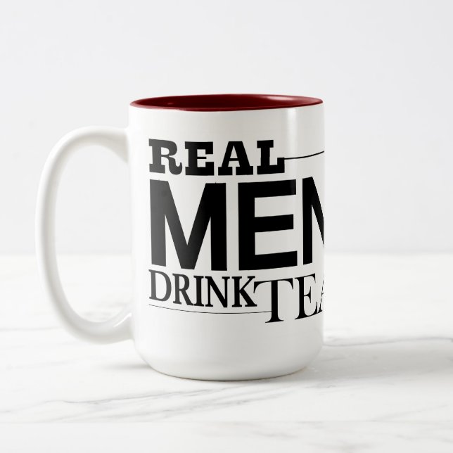 Caneca De Café Em Dois Tons Chá real da bebida dos homens (Esquerda)