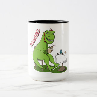 Caneca De Café Em Dois Tons Chá-Rex