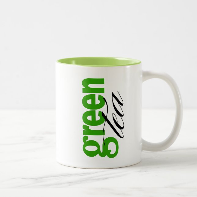 Caneca De Café Em Dois Tons Chá verde (Direita)