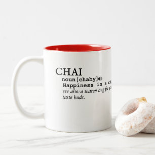 CANECA DE CAFÉ EM DOIS TONS CHAI