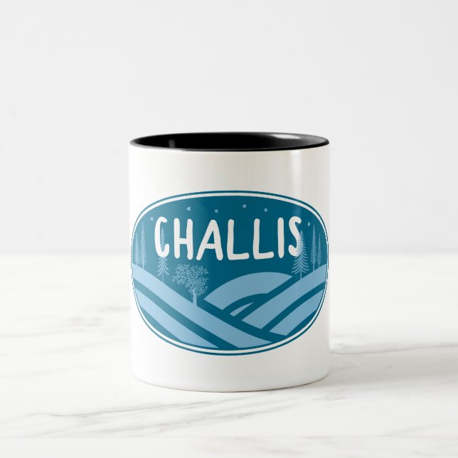 Caneca De Café Em Dois Tons Challis Idaho ao Ar Livre (Centro)
