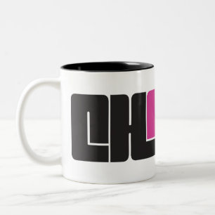 Caneca De Café Em Dois Tons Chamada Black e Pink Coffee Mug