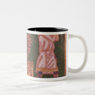 Caneca De Café Em Dois Tons Chapa de uma cruz