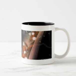 Caneca De Café Em Dois Tons Chapa nas artérias