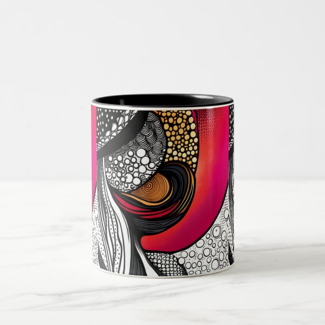 Caneca De Café Em Dois Tons Chapéus desligados (Centro)