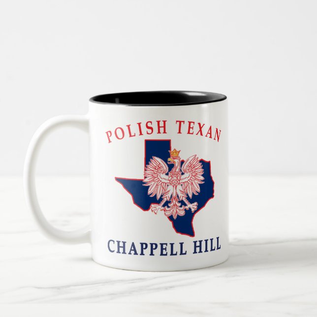 Caneca De Café Em Dois Tons Chappell Hill Polonês Texan (Esquerda)