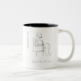 Caneca De Café Em Dois Tons Charles Bukowski 1