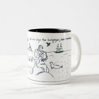 Caneca De Café Em Dois Tons Charles Darwin 1