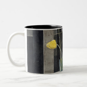 Caneca De Café Em Dois Tons Charles Rennie Mackintosh - Tulipas Amarelas