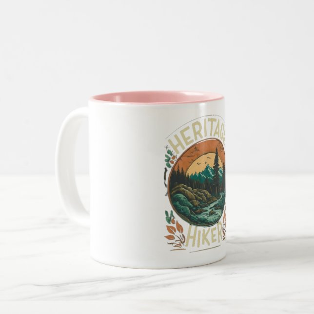 Caneca De Café Em Dois Tons Charming Morning Mug" (Frente Esquerda)