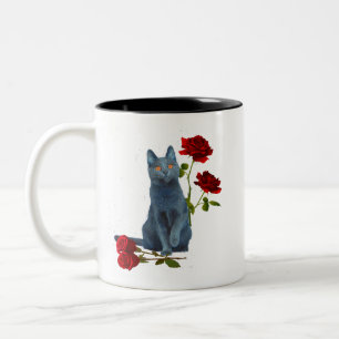 Caneca De Café Em Dois Tons Chartreux Amid Rosas (EU)