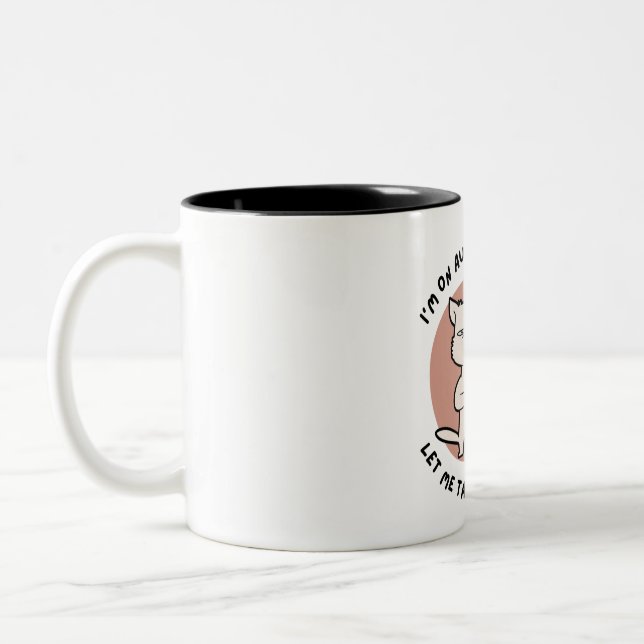 Caneca De Café Em Dois Tons Chat Grincheux avec Tasse (Esquerda)