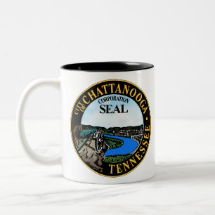 Caneca De Café Em Dois Tons Chattanooga Tennessee