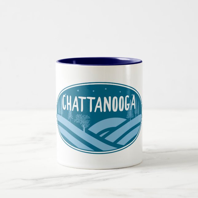 Caneca De Café Em Dois Tons Chattanooga Tennessee ao ar livre (Centro)