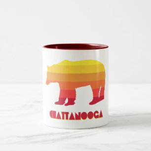 Caneca De Café Em Dois Tons Chattanooga Tennessee Rainbow Bear