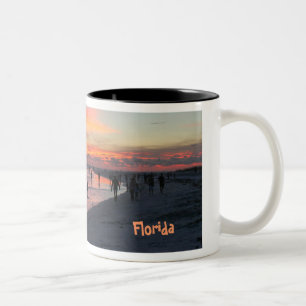 Caneca De Café Em Dois Tons Chave do Siesta, Florida