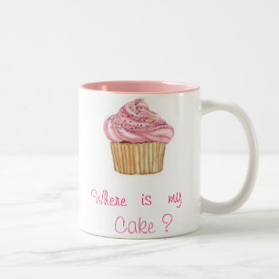 Caneca De Café Em Dois Tons Chávena Cupcake Recortar