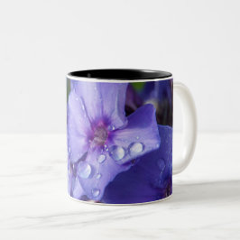 Caneca De Café Em Dois Tons chávena flor violeta