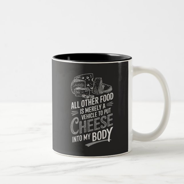 Caneca De Café Em Dois Tons Cheese Lover (Direita)