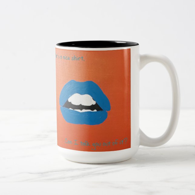 Caneca De Café Em Dois Tons Cheesy Lines for Valentine's (Direita)