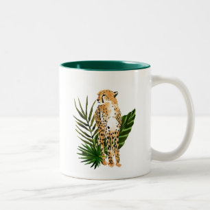 Caneca De Café Em Dois Tons Cheetah Outlook