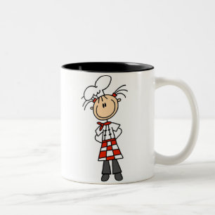 Caneca De Café Em Dois Tons Chef Feminino