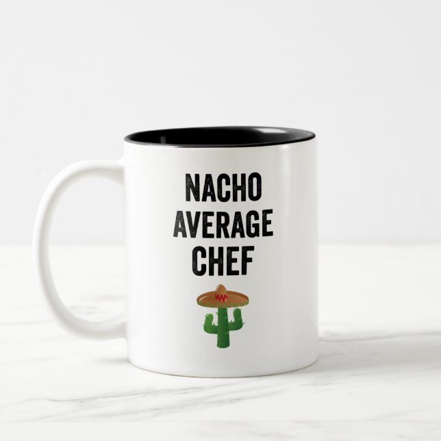 Caneca De Café Em Dois Tons Chef Médio Nacho (Esquerda)